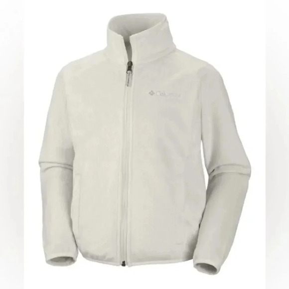 Columbia Sportswear Fleece Full Zip Up Jacket White Plush Pearl Size L - Picture 5 of 14